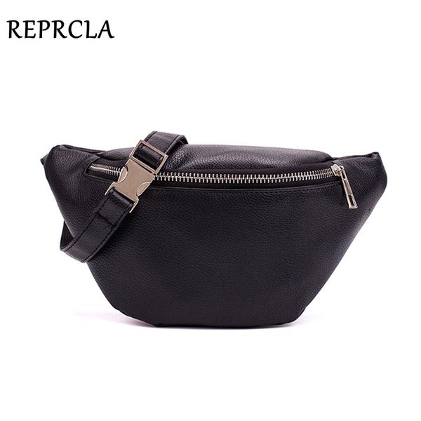 

reprcla waist pack fashion pu leather fanny pack for women belt waist bag brand designer shoulder bag casual female chest