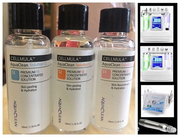 

microdermabrasion concentrated aqua peeling solution s1 s2 s3 50ml per bottle for hydra facial machine face skin serum