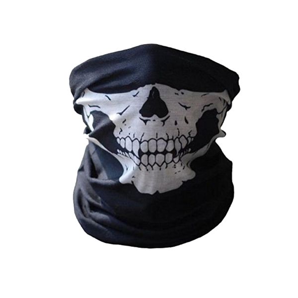 

multi-function skull masks skeleton party mask halloween masquerade half face mask motorbycle bicycle cap neck protect masks