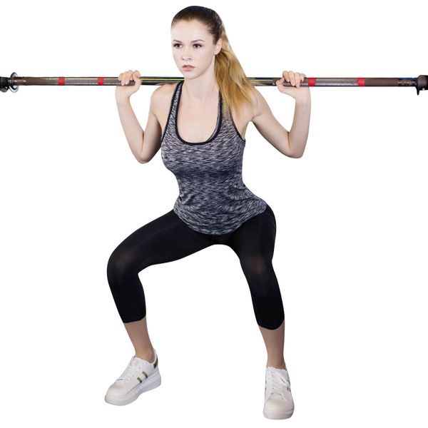 

women's tracksuit girl gym sport suit compression fitness suit tight vest workout sportswear 3/4 leggings yoga, White;red