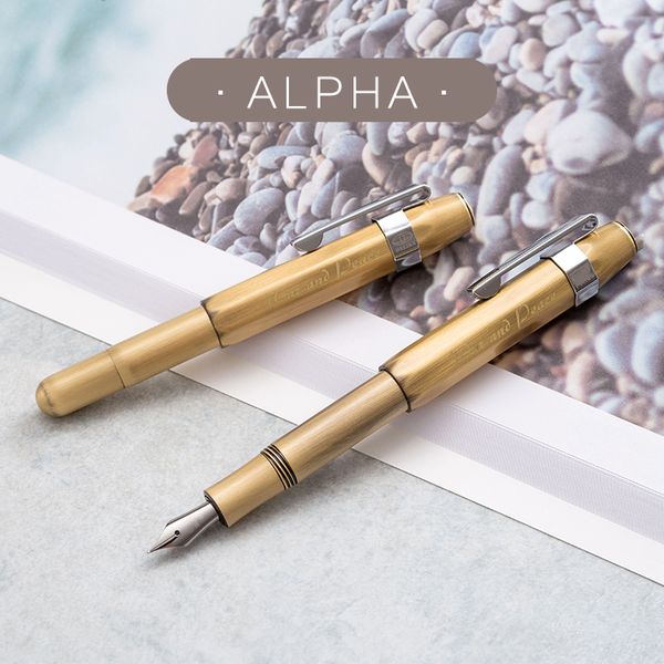 

fountain pen full copper retro travel short fountain pens high-end office business writing pen gift box 0.5mm & 0.38mm gift