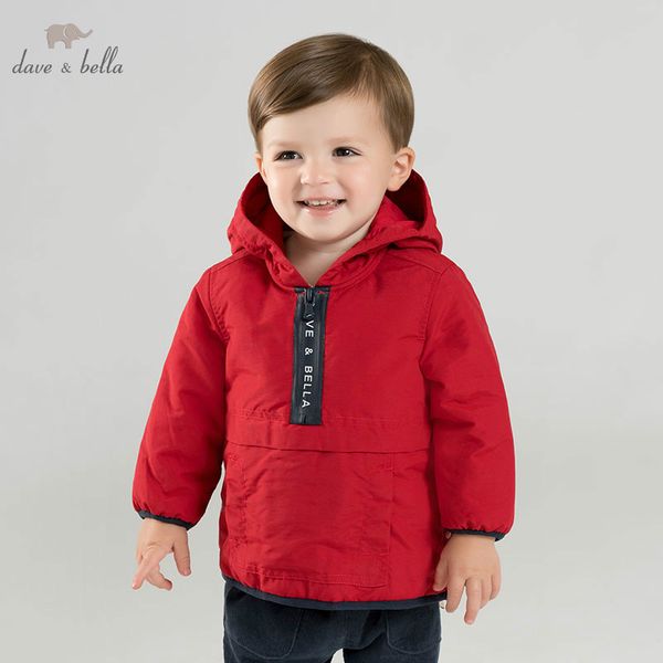 

db8689 dave bella winter baby boys hooded coat infant padding jacket children coat kids padding outerwear, Blue;gray