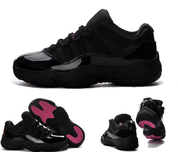 

New Style 11 XI Low Cool black pink Mens Basketball Shoes Sports Shoes Womens Trainers Sneaker With Original Box free shippings