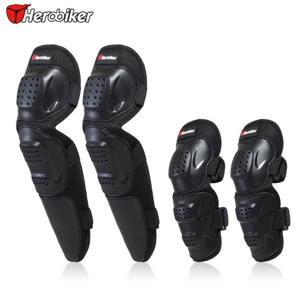 

4pcs elbow knee shin armor protection pads motorcycle bicycle protective gear