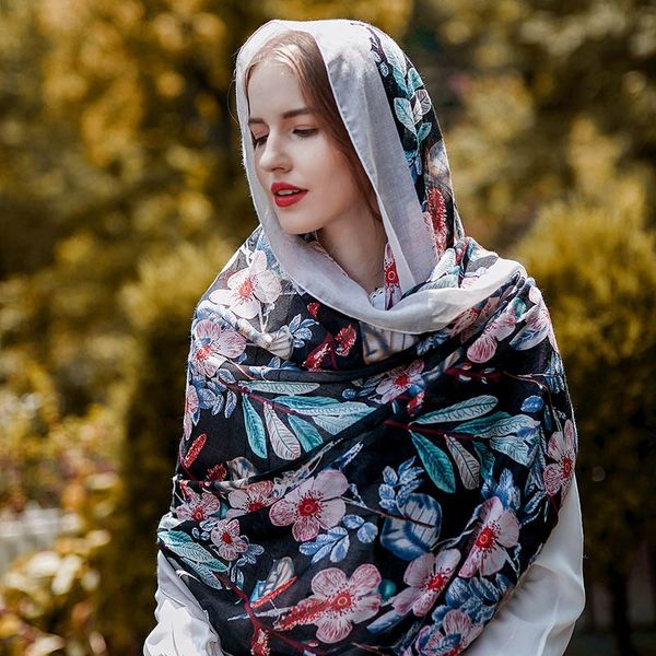 

fashion autumn scarf for women 2018 new printing elegent style 180cm scarf 4 styles soft cotton scarves and shawls price