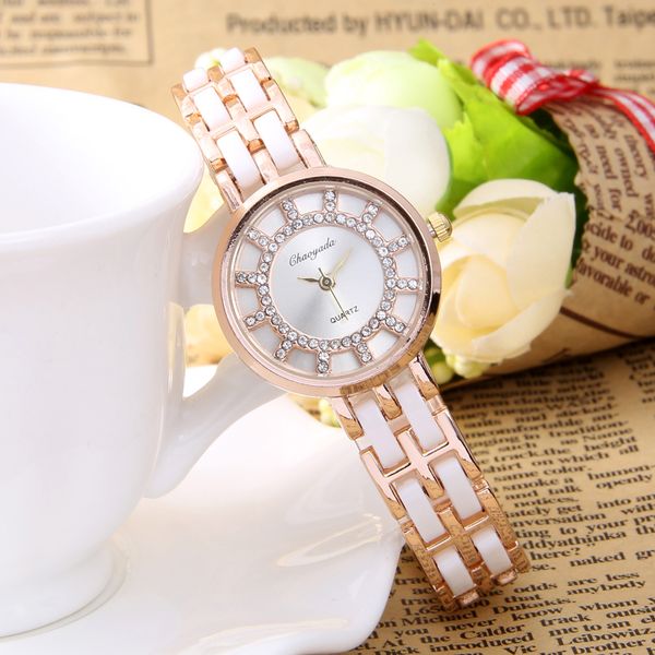 

2017 new fashion quartz bracelet watches women ladies female clock montre femme relogios feminino wrist watch, Slivery;brown