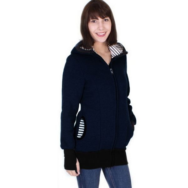

Autumn Spring Women Sweatshirts Baby Carrier Wearing Hoodies Baby Frock Casual Zipper Parenting Child Mother Kangaroo Clothes Plus SizeS-2XL