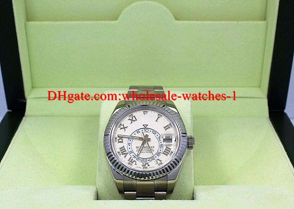 

Christmas gift mens watches 326939 18K White dial White Gold Band BOX/ PAPERS 42mm