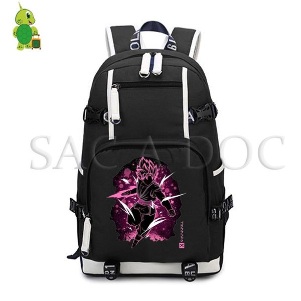 

goku/black goku fluorescence backpack women men lapbackpack school bags for teenagers travel bags