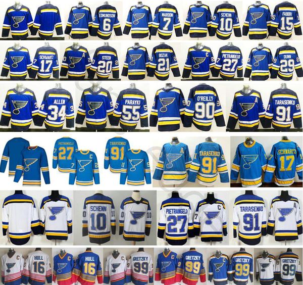 

st. louis blues pietrangelo schenn maroon 6 joel edmundson robby fabbri tyler bozak vince dunn colton parayko ryan o'reilly jersey, Black;red