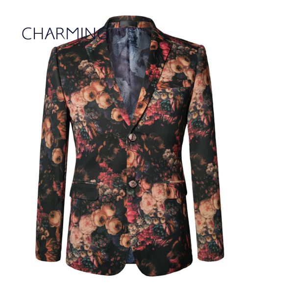 

костюм куртка мужчины костюм мода роза шаблон дизайна пространство хлопок материал подходит для певцов, танцоров, костюмы, блейзер мужчин, Black;gray