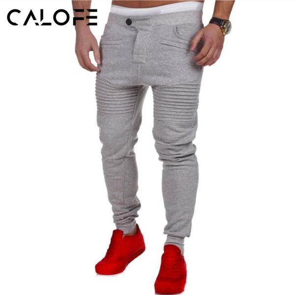 

calofe gym running pants men athletic football training pants soccer sport fitness workout jogging sport trousers, Black;blue
