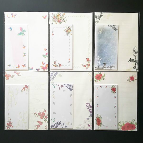 

pearly embossed series 3d letter pad paper & envelopes ( 6 sheet writing stationery papers +3 pcs envelopes / set