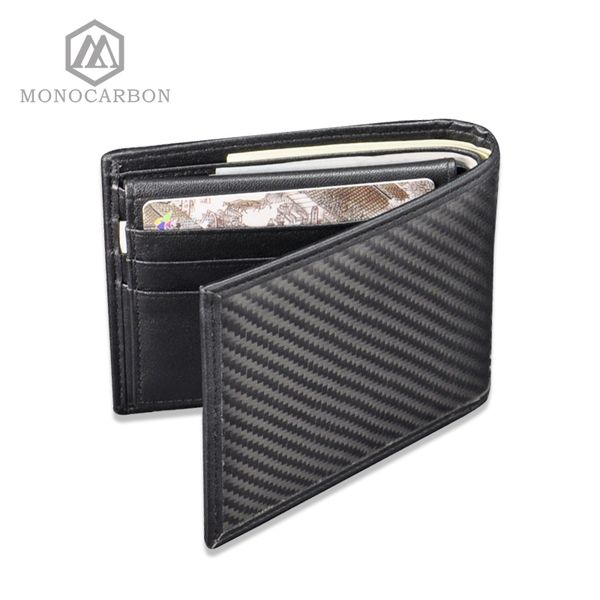 

monocarbon luxury design real carbon fiber wallet matte surface pattern leather vintage wallet business men purse, Red;black