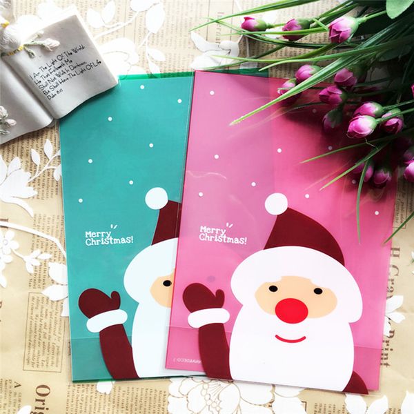 Cookies Decorative Bags Self Sealing Christmas Red Ground Elderly Food Western Style Pastries Biscuit Party Gift Packing Bags Quality Christmas