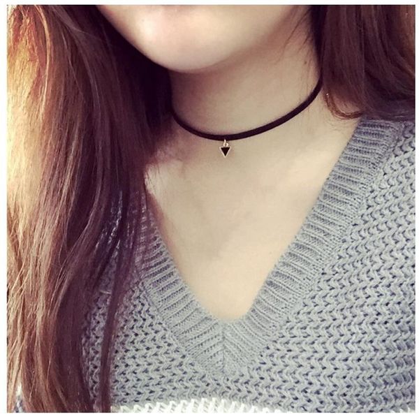

laamei 2018 black collar neck chain cowboy accessories jewlery geometry round clavicle wild choker necklace, Silver