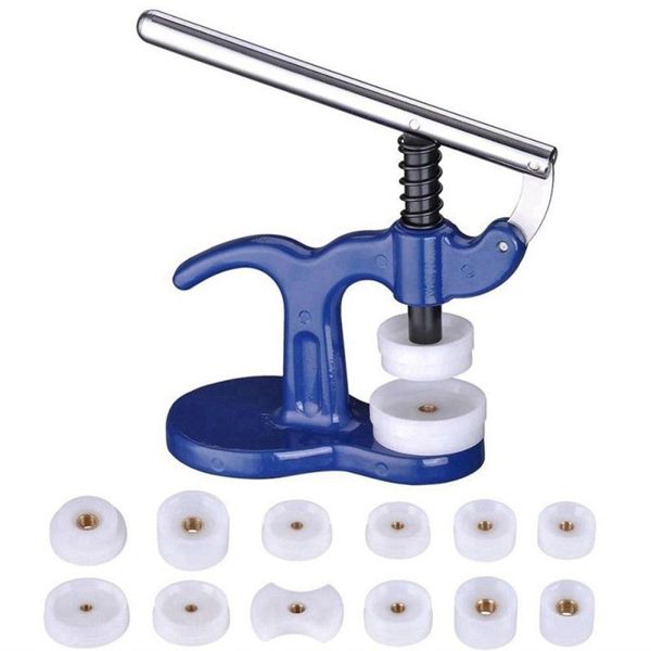

shellhard 1pc professional useful watch case press tool back cover closer press watchmakers repair tool set with 12pcs dies