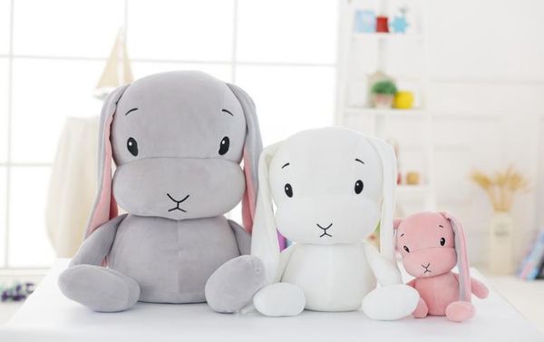 Süße Glückskaninchen-Puppen, Plüschtiere, weiches Stofftier, Hase, Baby, Kinder, Geschenk, 25 cm, 50 cm, 70 cm, rosa, weiß, grau