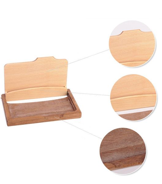 2019 Fashion Men Women S Uni Wooden Business Name Id Credit Card Holder Case Wood Storage Box Home Office Supplies Za3194 From Pitt2018 4 9