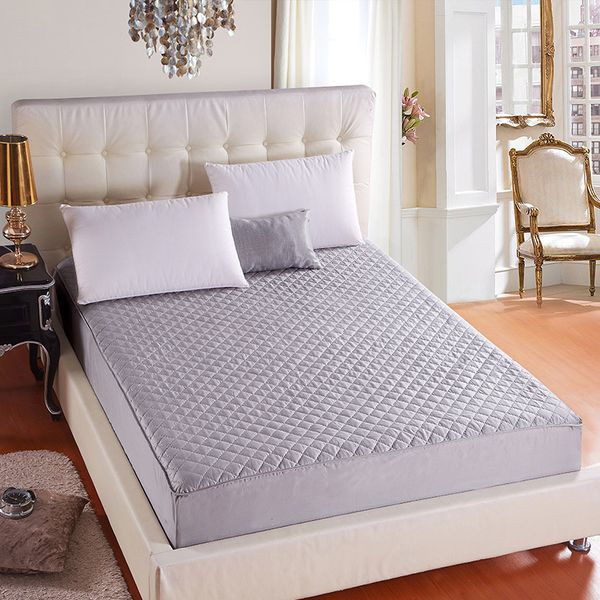 

hypoallergenic quilted bed mattress pad waterproof mattress cover soft er washable protector matelas