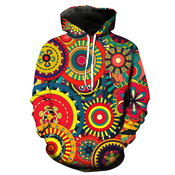 

2018 new fashion sweatshirt men / women 3d hoodies print the new pattern slim slim stylish hooded hoodies, Black