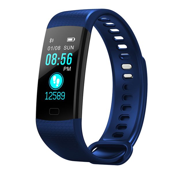 

smartwatch silicone bangle touch screen heart rate monitor alarm clock reminder fashion smart bracelet gift, Slivery;brown