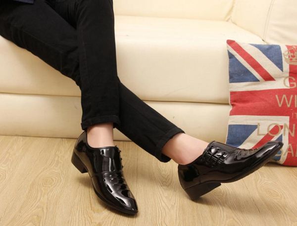 

send 2018 new style pointed end men's shoes in autumn and winter, Black