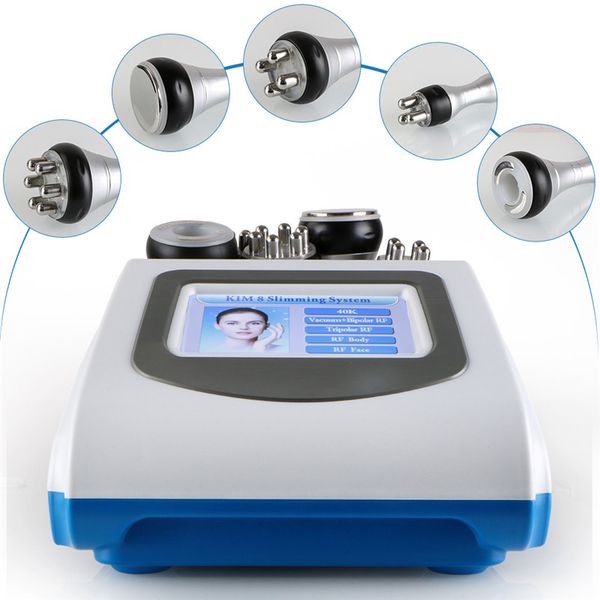 

5-1 ultrasonic liposuction 40k cavitation fat burning biopolar rf face care vacuum body slimming machine spa