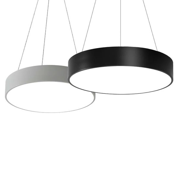 Round Pendant Led Chandelier Office Modern Minimalist Fashion