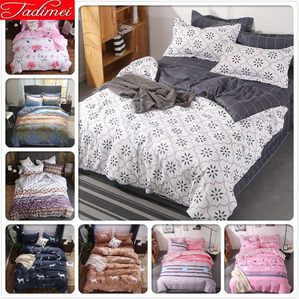 Creative Plain Duvet Cover 3 Bedding Set Adult Kids Child Soft