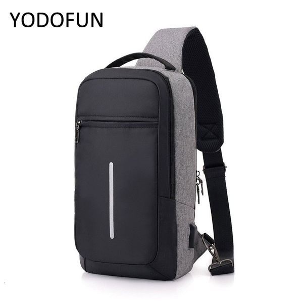 

men's crossbody bags men's usb charging chest bag designer messenger bag oxford shoulder bags diagonal back pack for travel
