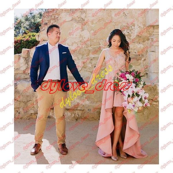 

2021 prom pink plus size prom dress short evening gowns high low dress, Black