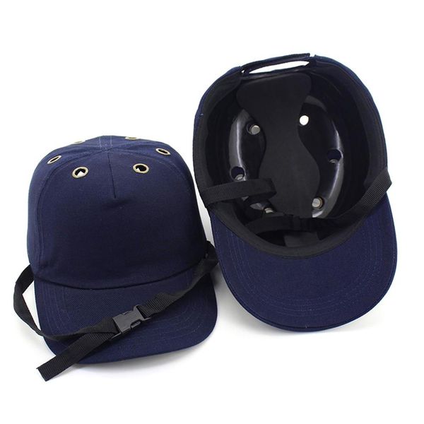 

2018 new safety bump cap helmet baseball hat style protective safety hard hat for wear head protection 6 holes, Black;white