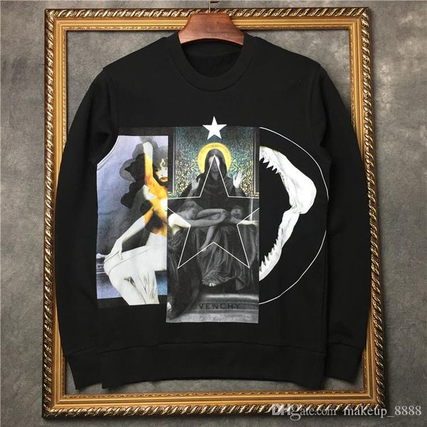 

Бренд Tag Мужские Толстовки G Три Заклинания Толстовки Мадонны Печати Женские Звез