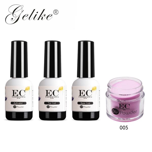 

gelike nail dipping glitter 10ml gradient color french nail powder without lamp cure art decorations accessories dip powder, Silver;gold
