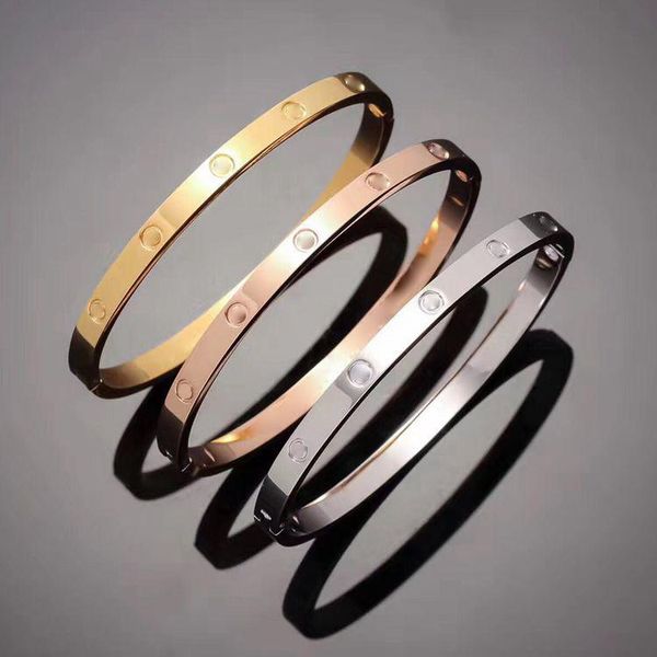 

Горячая модель из нержавеющей стали серебряный браслет любви 5 мм Титана ногтей б