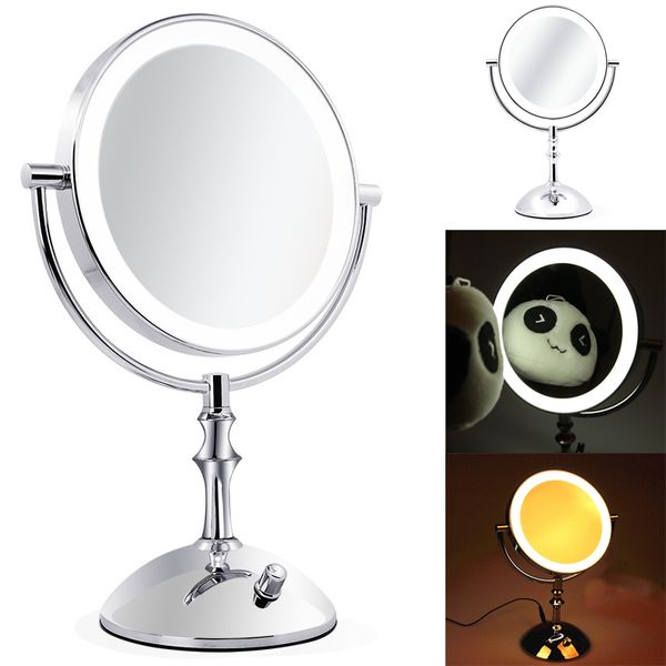 Professional Led Light Brightness Adjustable Makeup Mirror 8 Inch Led Light Brightness Adjustable Makeup