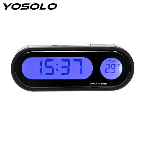 

yosolo 2 in 1 digital clock thermometer mini automobiles decor car car ornaments decoration interior accessories car-styling