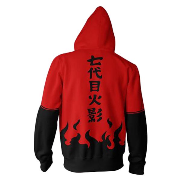 

new naruto hoodie 3d printed hooded sweater zipper streetwear men casual sweatshirt zip up hoody hoodie cosplay costume, Black