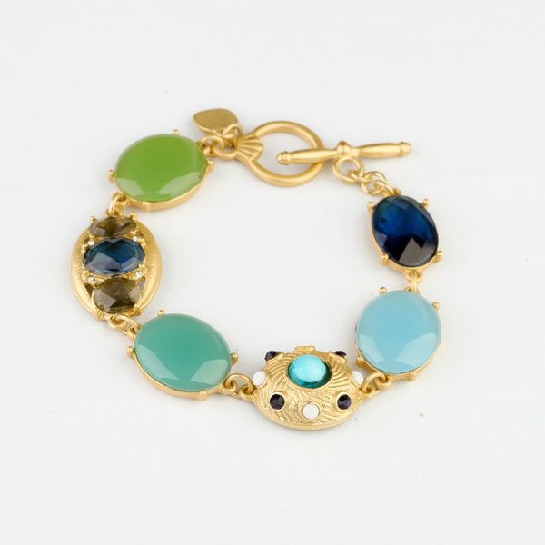 

new styles 2013 wholesale fashion accessories brief all-match gem frindship bracelet, Golden;silver