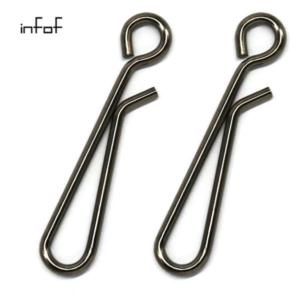

infof brand 500pcs/lot f6025 fishing hanging snap fishing snap swivels carp fishing tackle giratorios pesca emerillon peche bass tackle