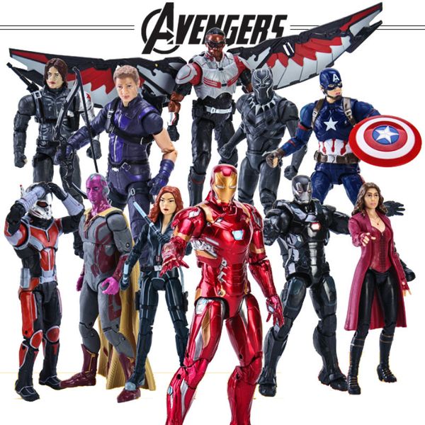 2019 Toy For Man Avengers Endgame Captain America Black Panther Vision Falcon Iron Man Pvc Action Figure Toy From Toy888 1772 Dhgatecom