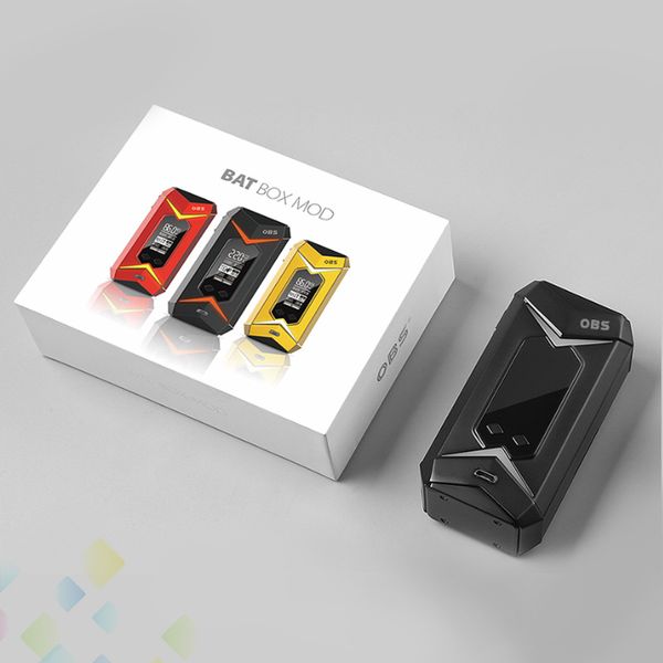 

Authentic OBS Bat Mod Vaporizer 218W Box Mod E Cigarette Featuring the 7 Colors gradients LED light DHL Free