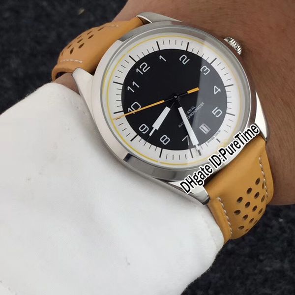 

новый 522.32.40.20.01.002 olympic memorial limited edition стальной корпус черный / белый циферблат miyota 8215 автоматические мужские часы, Slivery;brown