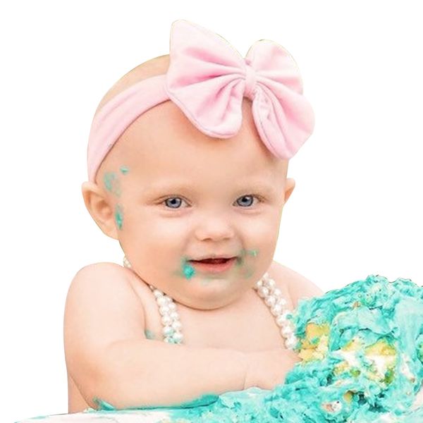 

baby bowknot headband knitted cotton children girls elastic hair bands turban for girl headbands summer bandeau bebe
