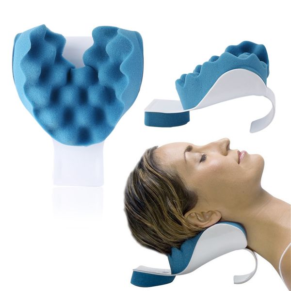 

2016 new useful travel neck pillow theraputic support tension reliever neck and shoulder relaxer drop shipping