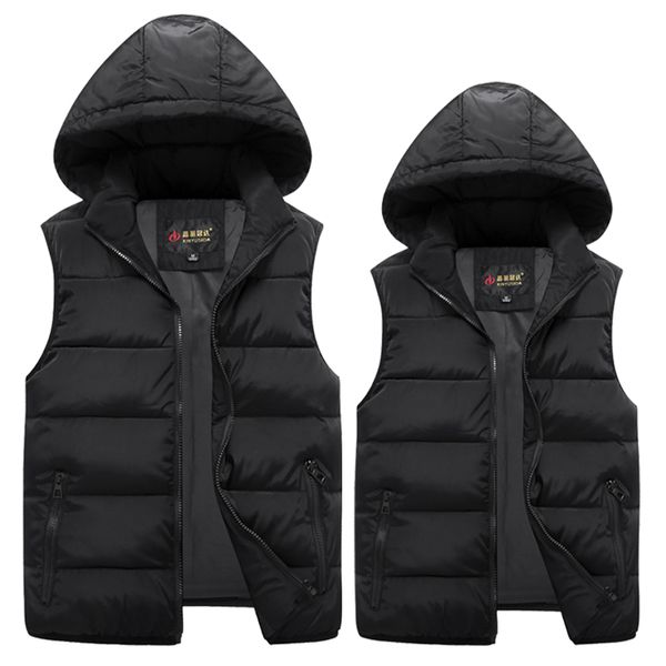 

bb-c1196 2018 autumn and winter new men's fashion korean version slim big size thick vest coat wholesale, Black;white