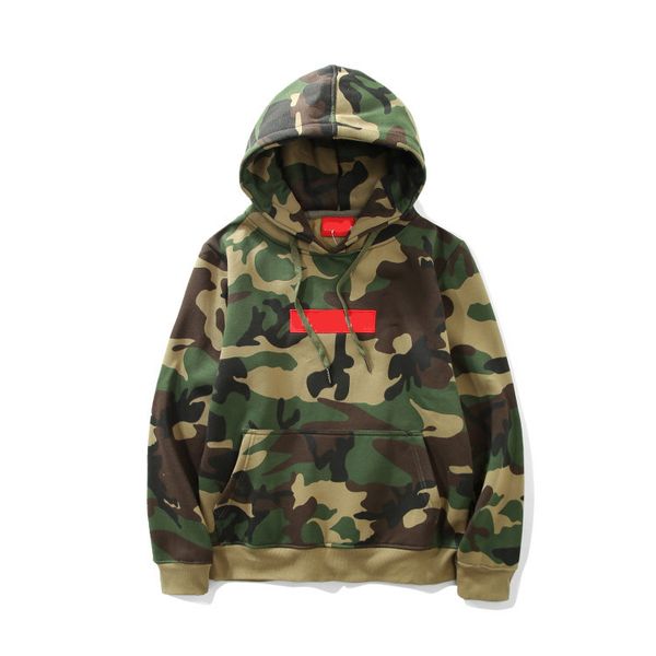 

winter autumn designer hip hop hoodies men hoodie long sleeve camouflage sweatshirt pullover plus size s-2xl, Black
