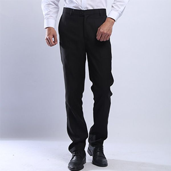

mens suit pants grey / black men formal business pants slim fit dress wedding for men flat front, White;black
