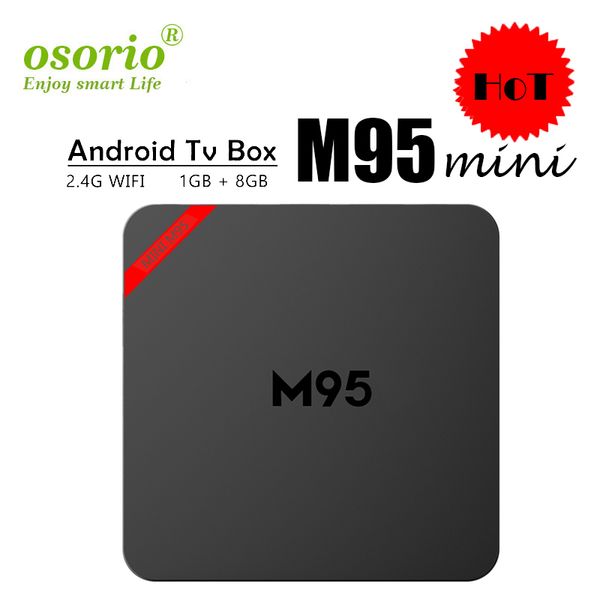 

New m95 mini android 7 1 tv box quad core 1gb 8gb h3 chip upport wifi 4k 3d media player mart tv box better mxq pro 905w